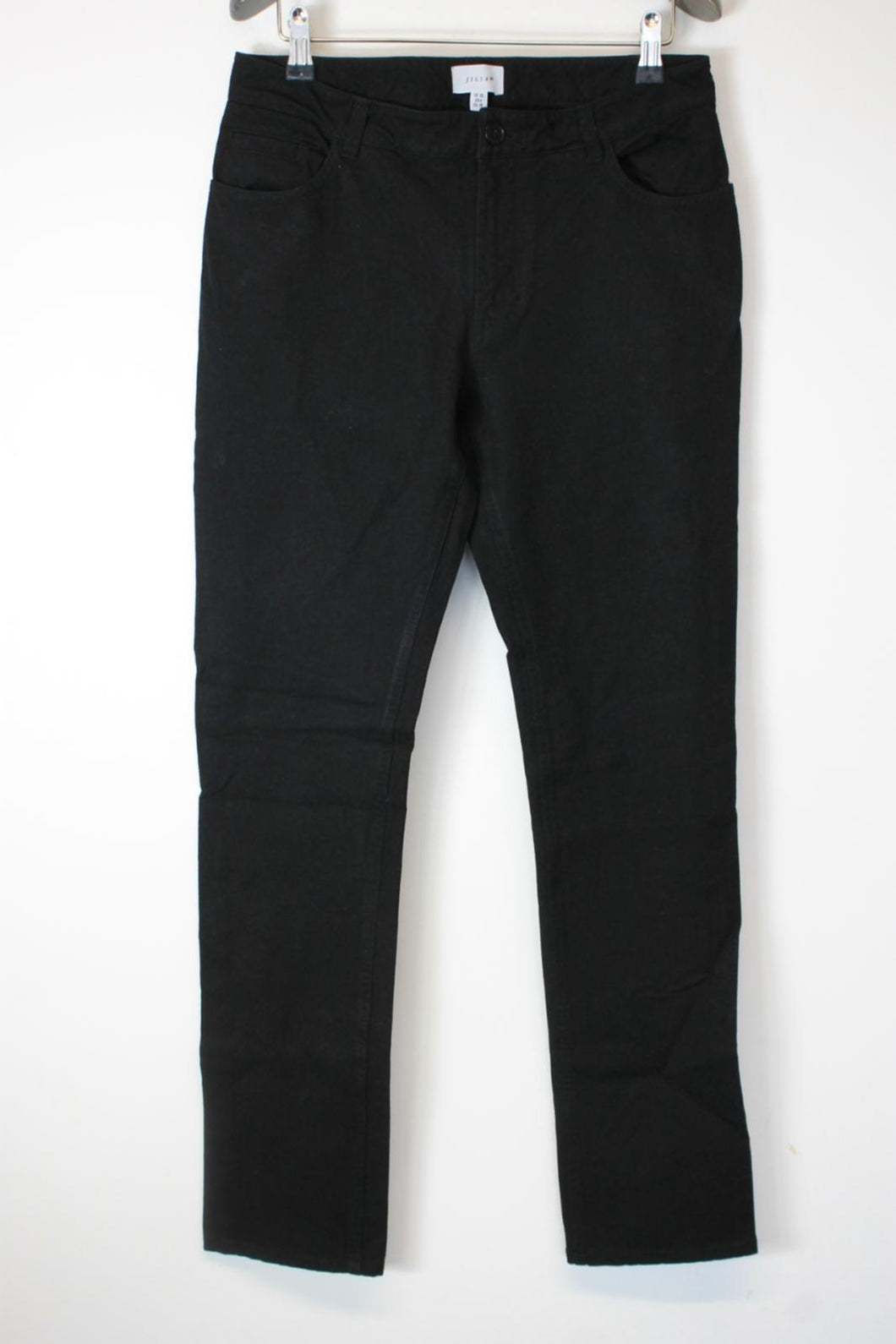JIGSAW Ladies Black Cotton Blend Bi-Stretch Straight Leg Jeans EU38 UK10