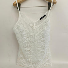 Load image into Gallery viewer, KAREN MILLEN White Ladies Netted Lace Sleeveless Top Tank UK10 NEW
