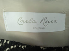 Load image into Gallery viewer, CARLA RUIZ Ladies Black Lace Sleeveless Knee Length Sheath Dress EU38 UK10
