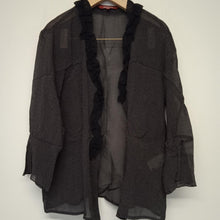 Load image into Gallery viewer, BIANCA Black Ladies Long Sleeve V-Neck Basic Jacket Jacket Size UK 12
