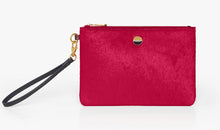 Load image into Gallery viewer, JASPER CONRAN Ladies Pink Hair-On Leather Astrid Wristlet Purse Small NEW
