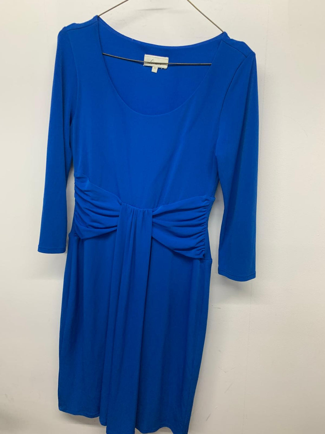 LINEA Ladies Blue  No Label Long Sleeve Round Neck Dresses Stretch Dress UK10