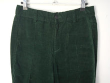 Load image into Gallery viewer, HEROIC Ladies Green Velvet Tapered Chino Trousers W28 L29
