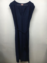 Load image into Gallery viewer, BEN SIMON Ladies Blue Dresses  Classic Rope Tie Belt V-Neck Dress UKS
