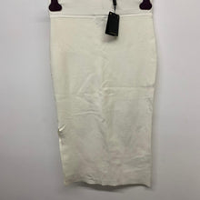 Load image into Gallery viewer, MASSIMO DUTTI Ladies White Skirt A-line Soft Stretch Fitted UK XS NEW
