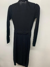 Load image into Gallery viewer, ALLSAINTS Ladies Black Dresses  Wrap Deep Vee Scoop Dress UK 4
