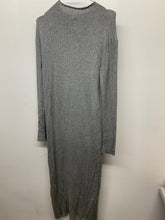 Load image into Gallery viewer, MASSIMO DUTTI Ladies Grey Dresses  Ribbed Stretch Dress UK XS
