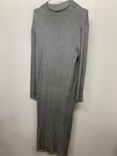 Load image into Gallery viewer, MASSIMO DUTTI Ladies Grey Dresses  Ribbed Stretch Dress UK XS
