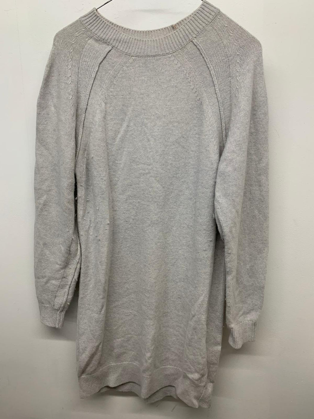 REISS Ladies Grey Dresses  Knitted Stretch Long Sleeve Dress UK 4