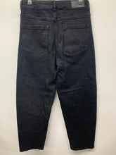 Load image into Gallery viewer, WHISTLES Ladies Black Denim Bloomer Leg Jeans Light Wash Stretch W28 L28
