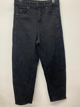 Load image into Gallery viewer, WHISTLES Ladies Black Denim Bloomer Leg Jeans Light Wash Stretch W28 L28
