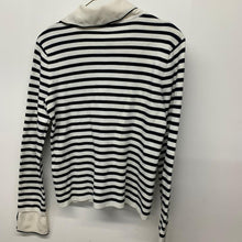 Load image into Gallery viewer, CLAUDIE PIERLOT Ladies White Navy Nautical Stripe Jumper Blouse Sweater UK8

