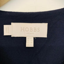 Load image into Gallery viewer, HOBBS Ladies Blue Navy Knee Length Short Sleeve Stretch Dress UK8
