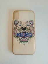 Load image into Gallery viewer, KENZO Ladies White Tiger Brand Logo iPhone X Hard Shell Phone Case NEW RRP50
