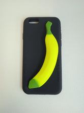 Load image into Gallery viewer, NATASHA ZINKO Ladies Black Silicone Banana iPhone 6 Soft Phone Case NEW
