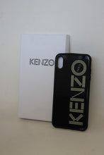 Load image into Gallery viewer, KENZO Black Glass iPhone XS Max Phone Case OS RRP39
