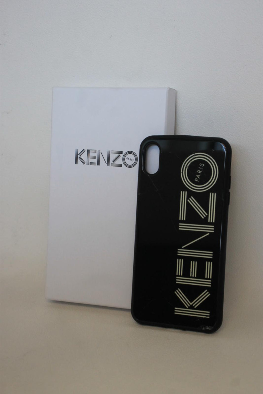 KENZO Black Glass iPhone XS Max Phone Case OS RRP39