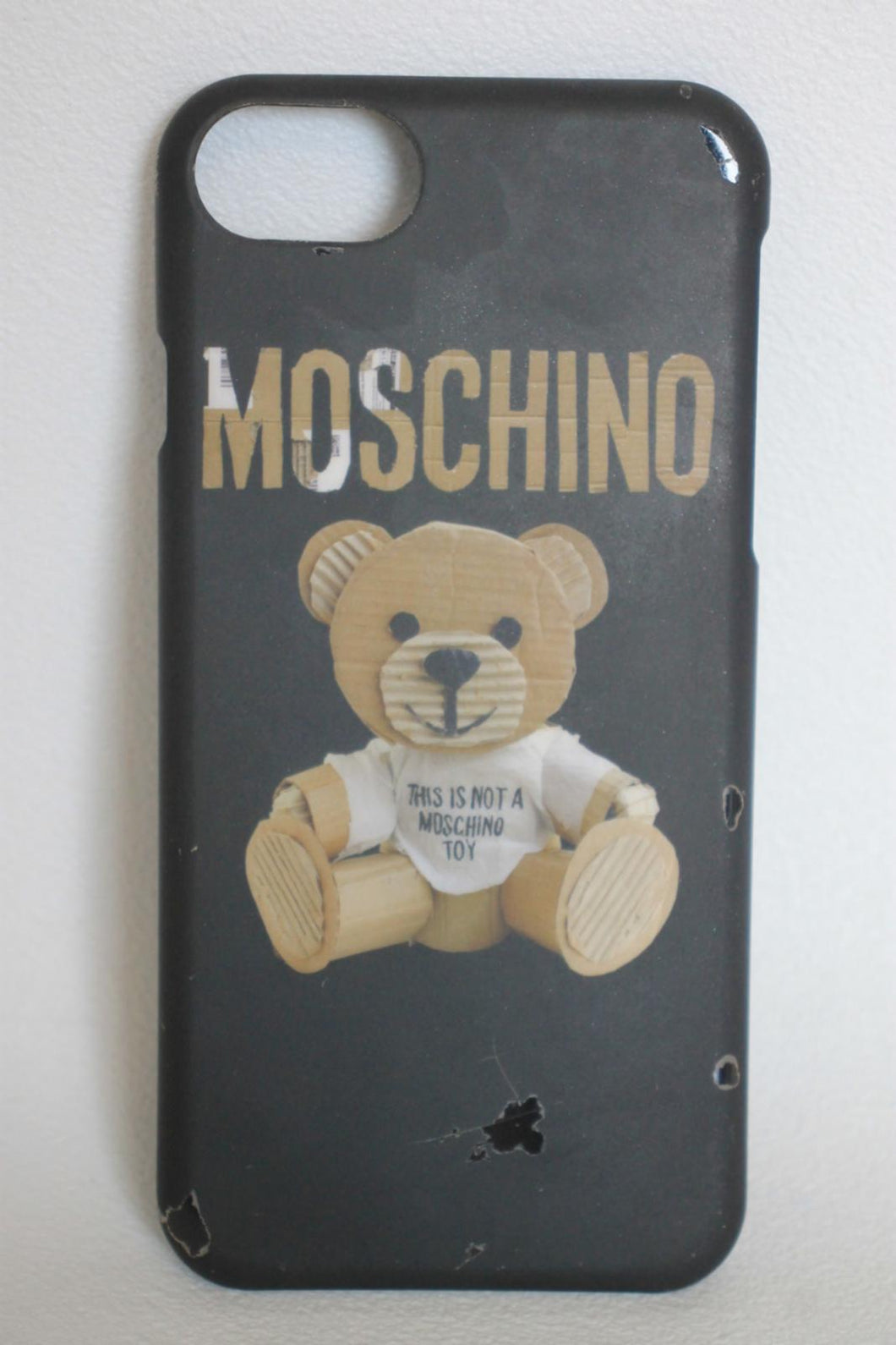 MOSCHINO Black Teddy Bear iPhone 6 Phone Case Cover OS  RRP45