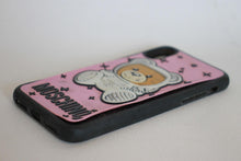 Load image into Gallery viewer, MOSCHINO Pink/Black Space Bear iPhone X Phone Case Cover OS RRP45
