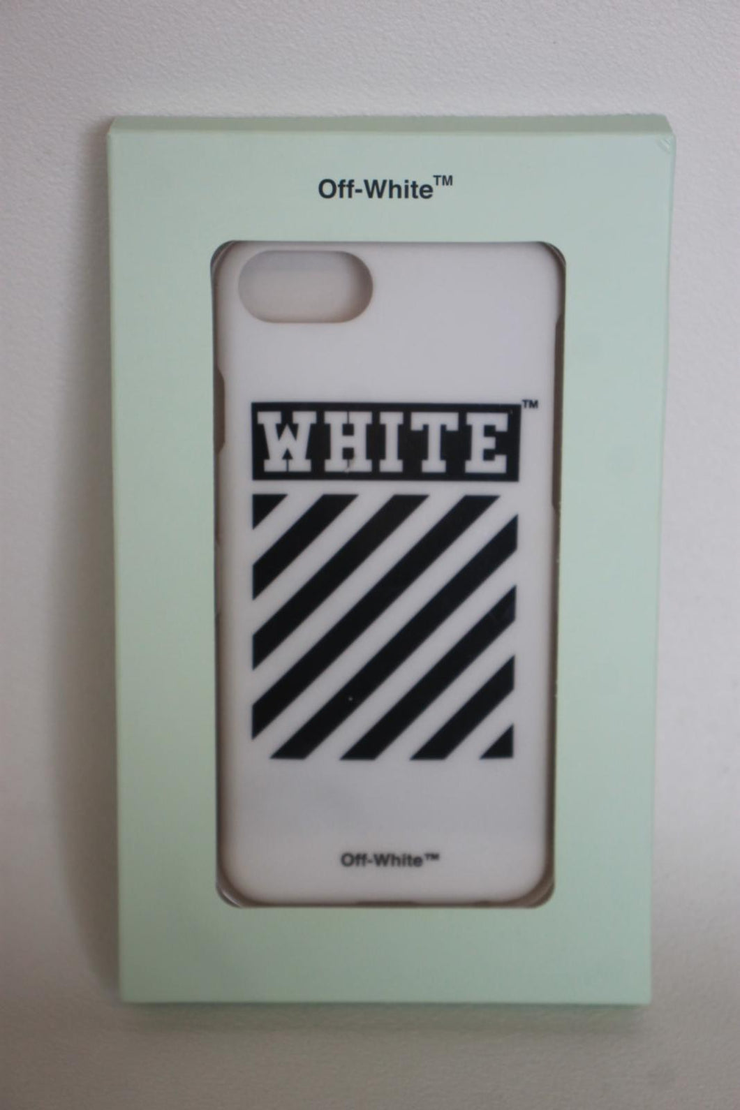 OFF-WHITE White Diagonal iPhone 6/7 Phone Case Cover OS RRP105