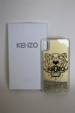 Load image into Gallery viewer, KENZO Gold/Clear Glitter Tiger iPhone XS Max Phone Case Cover OS RRP39
