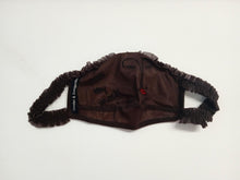 Load image into Gallery viewer, TENDER AND DANGEROUS Ladies Dark Brown Kiss My Mask Fashion Face Mask
