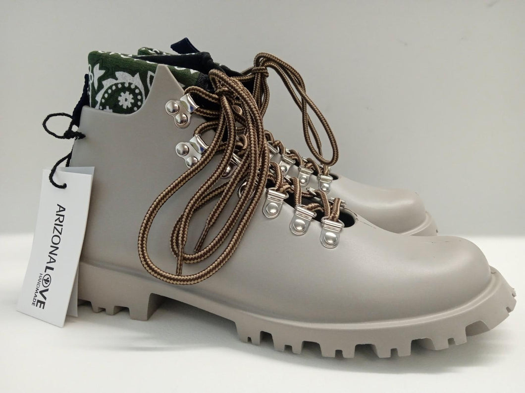 ARIZONA LOVE Ladies Colsand Grey Rubber Bandana Detail Boots Size UK8 NEW