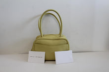 Load image into Gallery viewer, BY FAR Ladies Vanilla Yellow Textured Leather Martin Mini Tote Bag NEW
