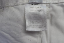 Load image into Gallery viewer, MARKOO Ladies White Cotton Front Split &amp; Zip Straight Denim Skirt Size 26
