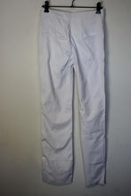 Load image into Gallery viewer, MAISIE WILEN Ladies White Mid-Rise Slim Straight Trousers Size XS
