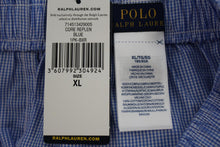 Load image into Gallery viewer, POLO RAPLH LAUREN Men&#39;s Blue Woven Cotton Check Classic Boxer Shorts XL NEW

