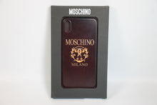 Load image into Gallery viewer, MOSCHINO Black iPhone Xs Max Logo Milano Phone Case Back Cover BNIB
