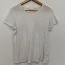 Load image into Gallery viewer, H&amp;M White Ladies Short Sleeve Round Neck Basic T-Shirt Size UK S
