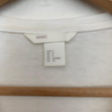 Load image into Gallery viewer, H&amp;M White Ladies Short Sleeve Round Neck Basic T-Shirt Size UK S
