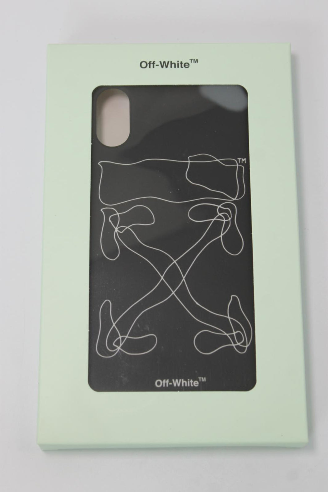 OFF-WHITE iPhone XS Max Black Abstract Arrows Smart Phone Back Cover BNIB