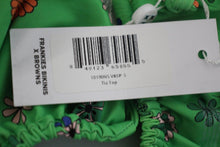 Load image into Gallery viewer, FRANKIES BIKINIS Ladies Green Floral Triangle Halterneck Tia Bikini Top S NEW
