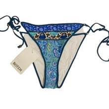 Load image into Gallery viewer, BOTEH Elektra Ladies Blue Pattern Polyamide Bikini Lizzy Tie Side Bottoms S NEW
