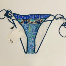 Load image into Gallery viewer, BOTEH Elektra Ladies Blue Pattern Polyamide Bikini Lizzy Tie Side Bottoms S NEW
