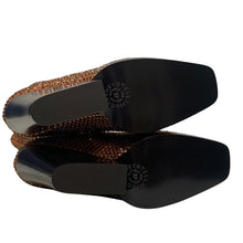 Load image into Gallery viewer, STELLA MCCARTNEY Cowboy Ankle Boot Wedge Crystal Brown IT37 UK4 RRP1375 BNIB
