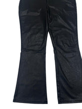 Load image into Gallery viewer, PAIGE Claudine Coated Ankle Grazer Flared Trousers Black 30 (L) RRP250 BNWT
