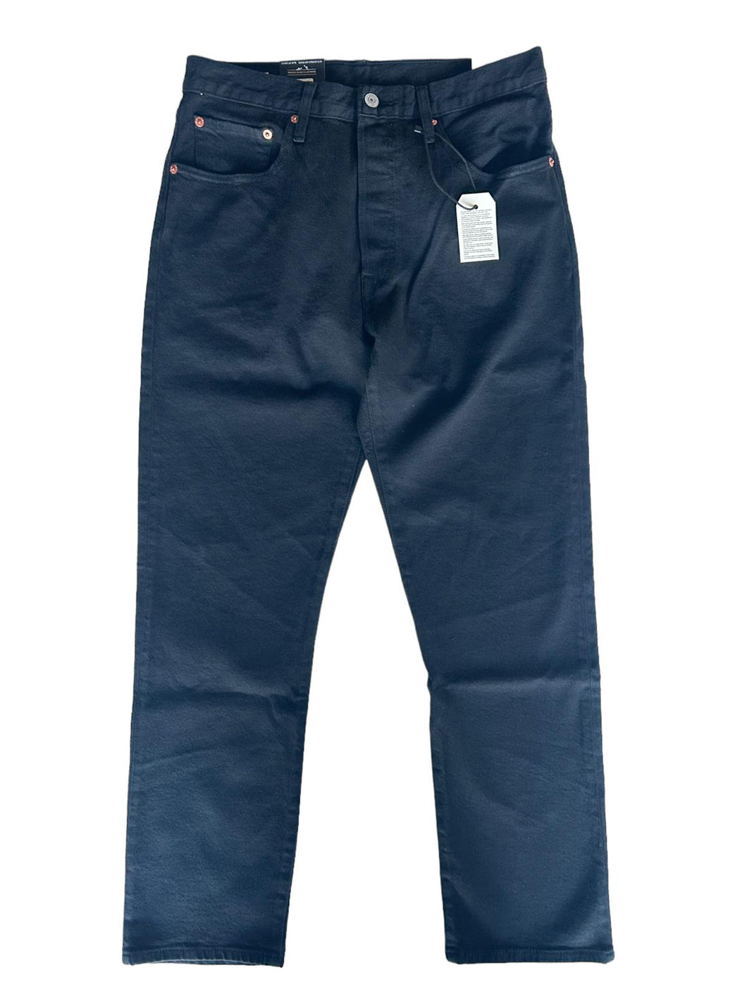 LEVIS 501 Cropped Straight Leg Core Cotton Denim Jeans Black 27 RRP105 BNWT