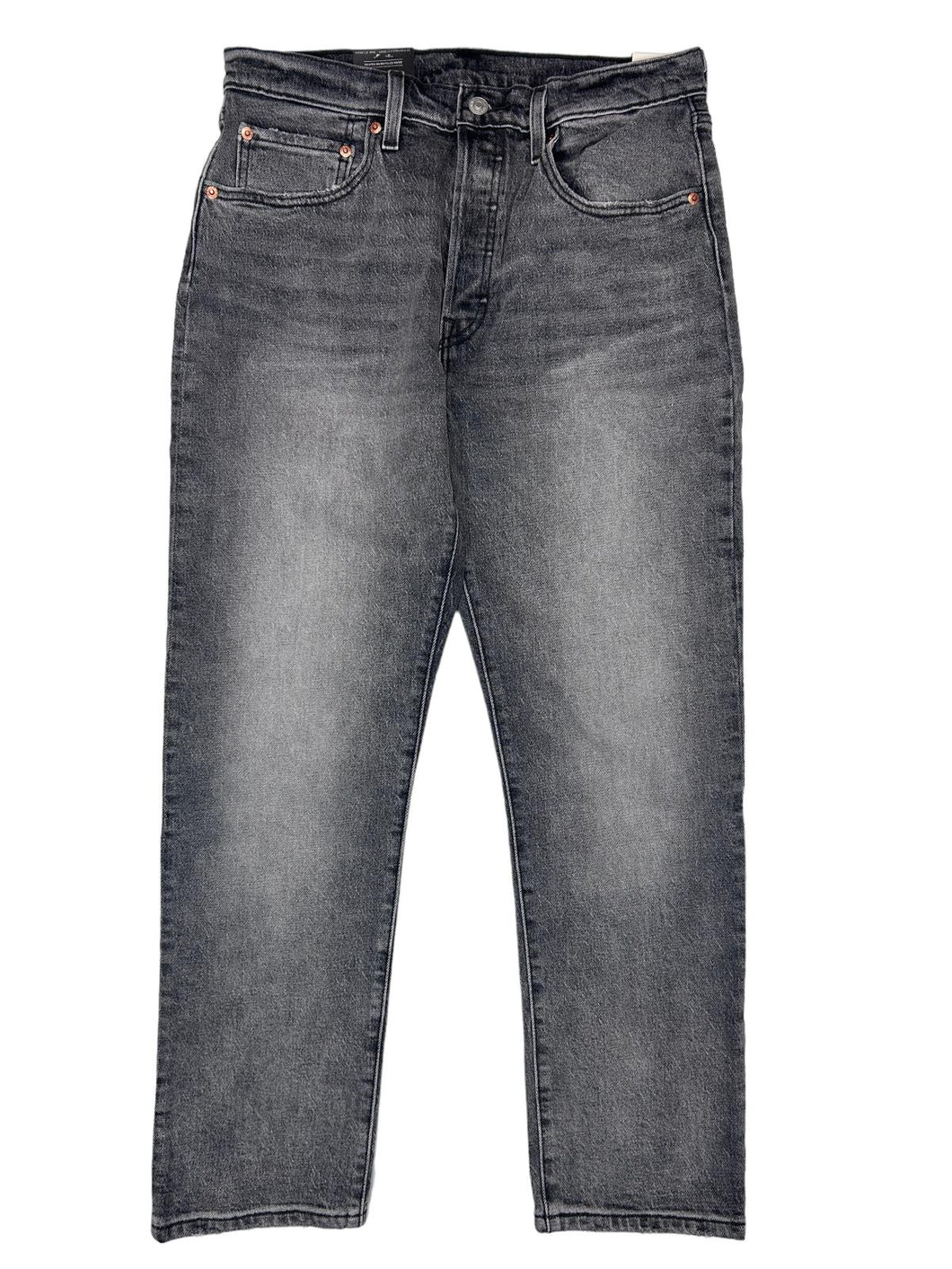 LEVIS 501 Cropped Straight Leg Core Cotton Denim Jeans Grey 27 RRP105 BNWT