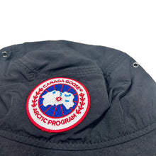 Load image into Gallery viewer, CANADA GOOSE Bucket Hat Logo Patch Black S/M RRP175 BNWT
