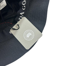 Load image into Gallery viewer, CANADA GOOSE Bucket Hat Logo Patch Black S/M RRP175 BNWT
