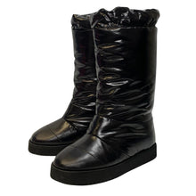 Load image into Gallery viewer, GIA COUTURE Flat Sole Knee High Ladies Boot Patent Padded Shoe UK6 NEW RRP 505
