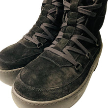 Load image into Gallery viewer, GIA COUTURE Flatform Ankle Boot Black Ladies Rugged Suede Shoe UK3.5 NEW RRP 500
