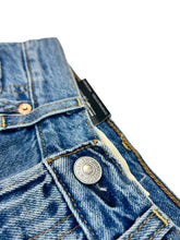 Load image into Gallery viewer, LEVIS Core Ribcage High Waist Rip Straight Ankle Blue Jeans W24 L27 NEW RRP 125

