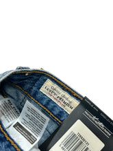 Load image into Gallery viewer, LEVIS Core Ribcage High Waist Rip Straight Ankle Blue Jeans W24 L27 NEW RRP 125

