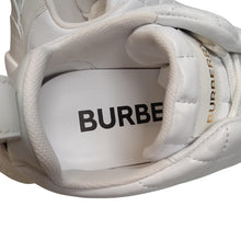 Load image into Gallery viewer, BURBERRY Axburton Sneaker Classic Leather Ladies White Shoe UK4 NEW RRP 650
