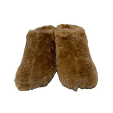 Load image into Gallery viewer, JIL SANDER 65 Stoe Mule Ladies Brown Shearling Midi Heel Shoe UK3.5 NEW RRP 630
